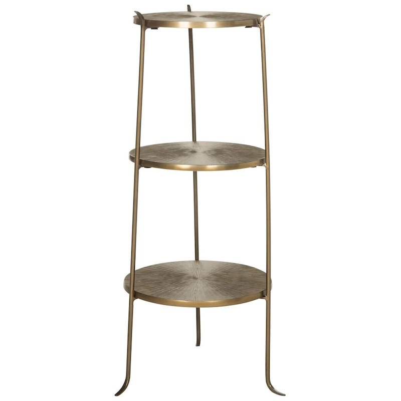 Mesa auxiliar de latón - 14 x 14 x 31.5 - 14Wx14Dx32H