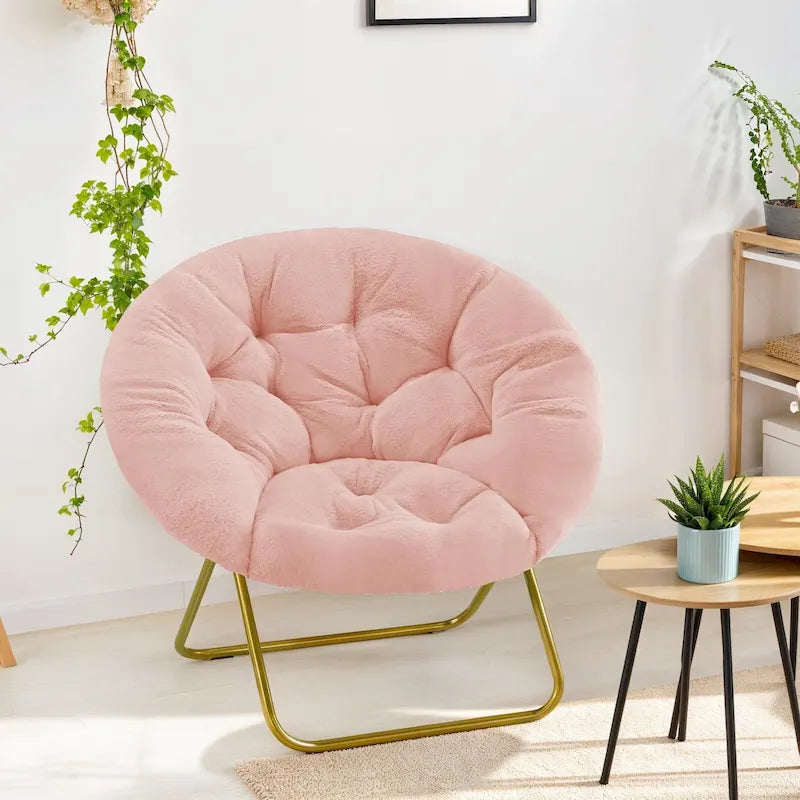 Fauteuil d’appoint confortable en lin, rembourré et capitonné de boutons, fauteuil de lecture pour le salon ou la chambre