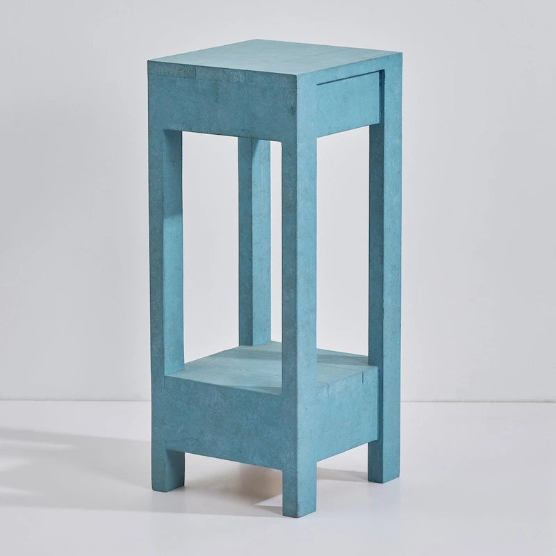 Petite table d’appoint carrée de 26 de haut, table de chevet pour chambre, à placer à côté du lit ou du canapé du salon, D11 * W10.6 * H26