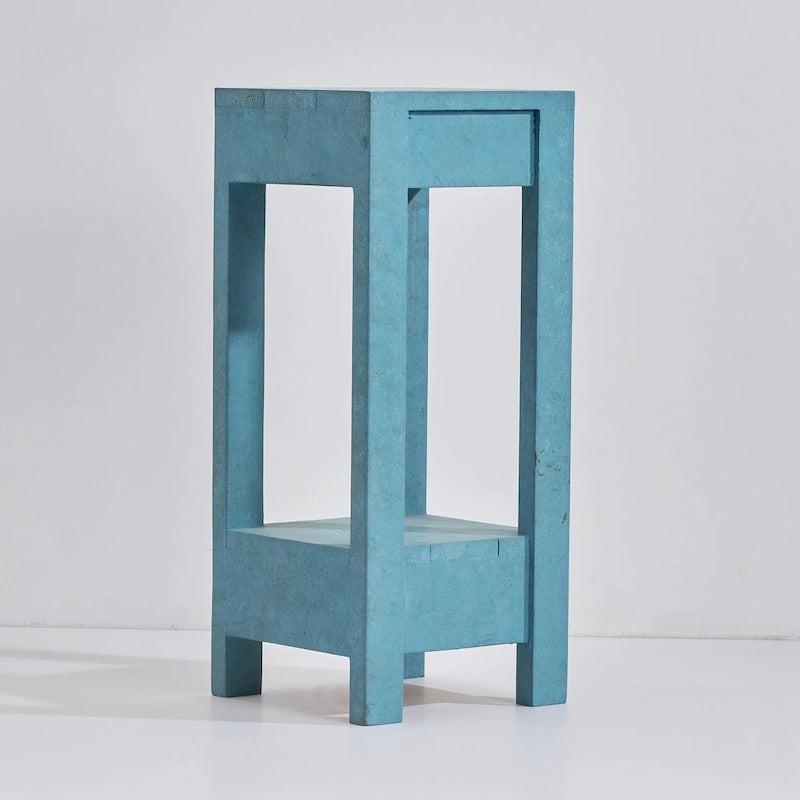 Petite table d’appoint carrée de 26 de haut, table de chevet pour chambre, à placer à côté du lit ou du canapé du salon, D11 * W10.6 * H26
