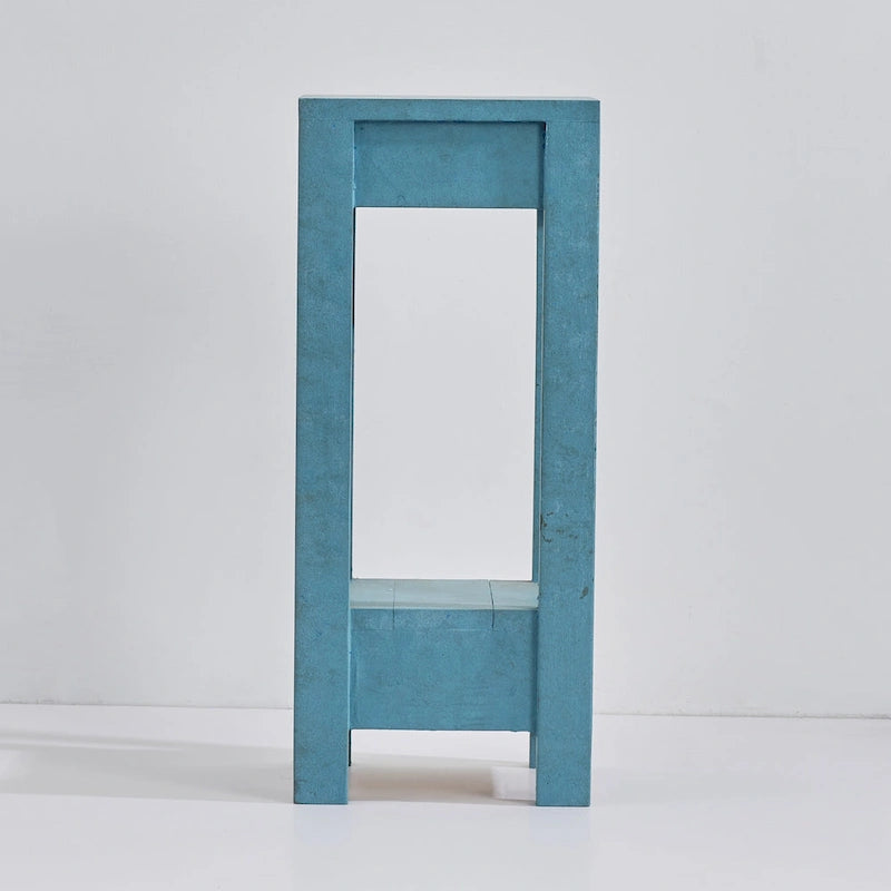 Petite table d’appoint carrée de 26 de haut, table de chevet pour chambre, à placer à côté du lit ou du canapé du salon, D11 * W10.6 * H26