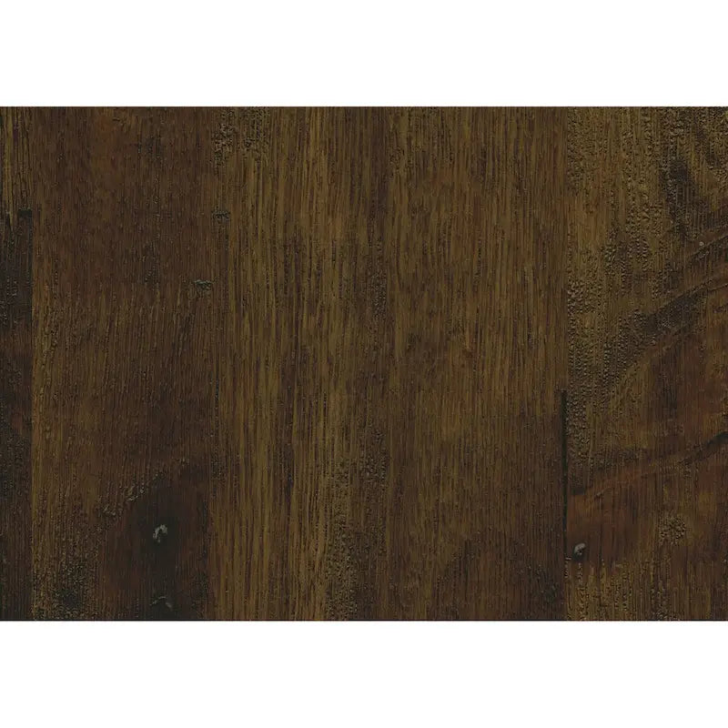 Quadratischer Cocktail-Couchtisch, 32 Zoll, mit 2 Schubladen, braunem Holz und schwarzen Elementen