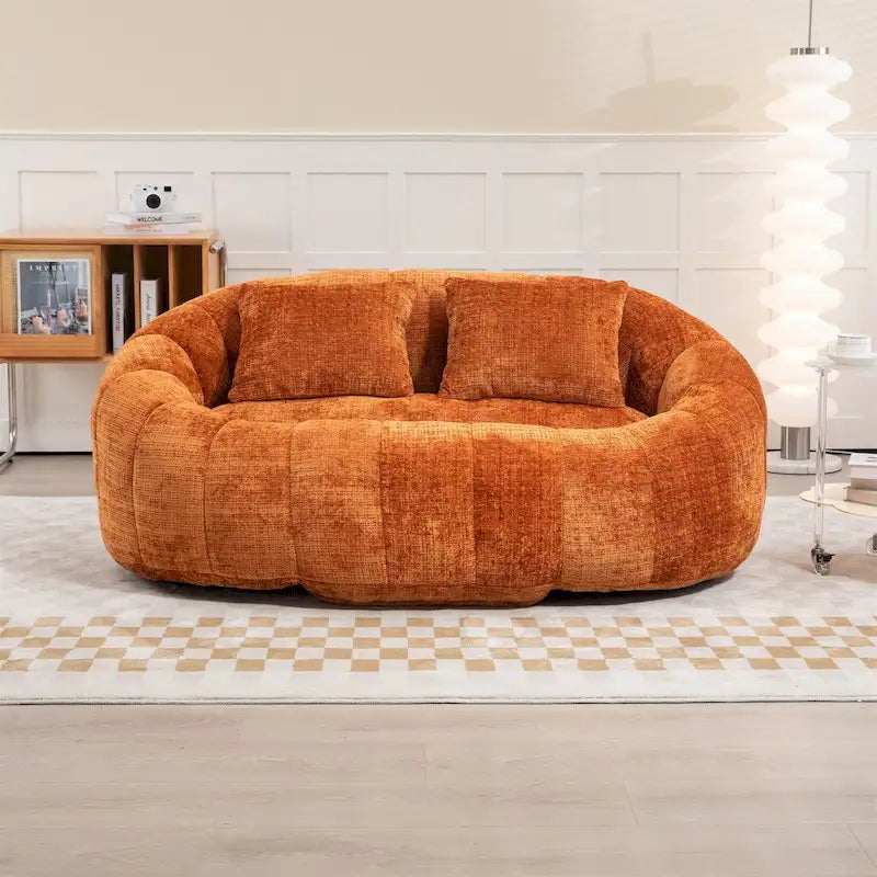 Sitzsack-Sessel aus Chenille, lässiges Sofa