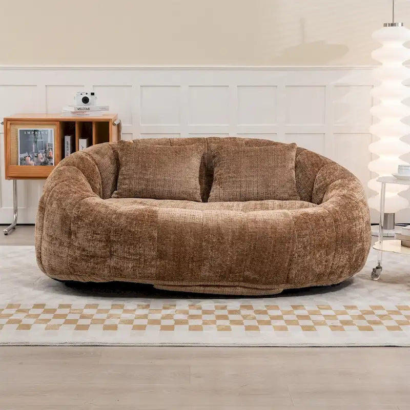 Sitzsack-Sessel aus Chenille, lässiges Sofa