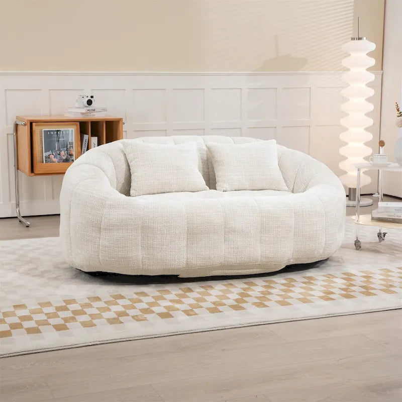 Sitzsack-Sessel aus Chenille, lässiges Sofa